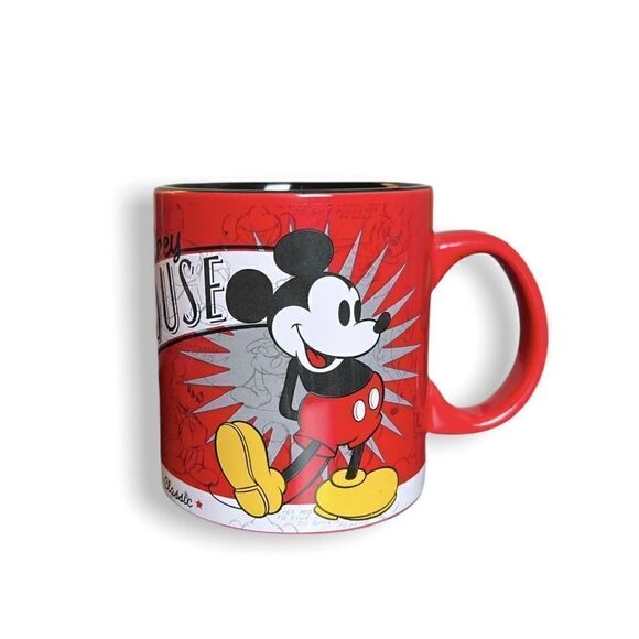 MICKEY MOUSE "AN AMERICAN CLASSIC - HE LEADS THEM ALL" JUMBO 20 OZ COFFEE MUG - Picture 1 of 5